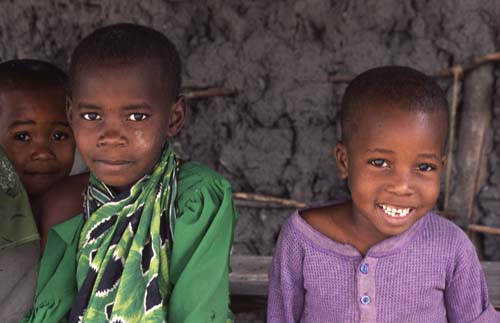 African children Saadani Tanzania